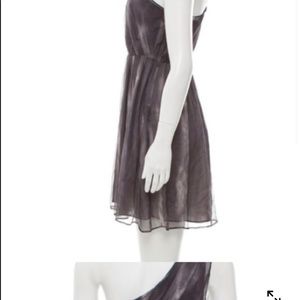 Alice and Olivia one shoulder ombré dress